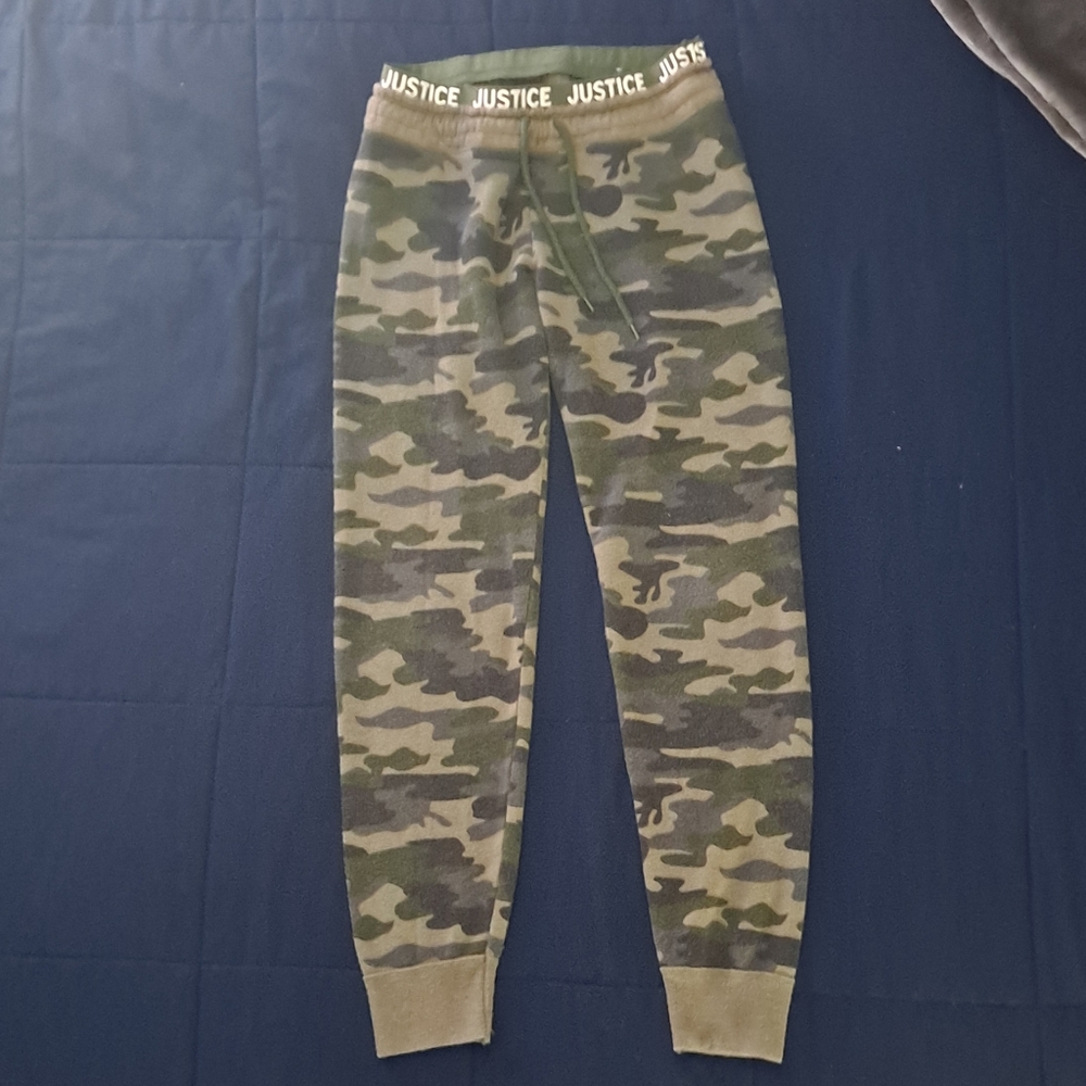 Girls Justice Camo Pants